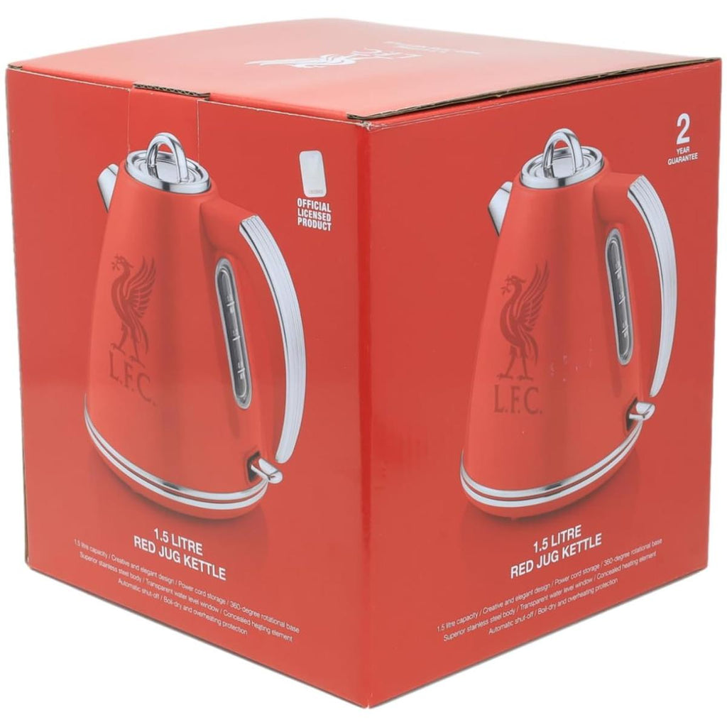 Swan Liverpool F.C Retro Jug Kettle Stainless Steel 3000W 1.5 Litre - Red