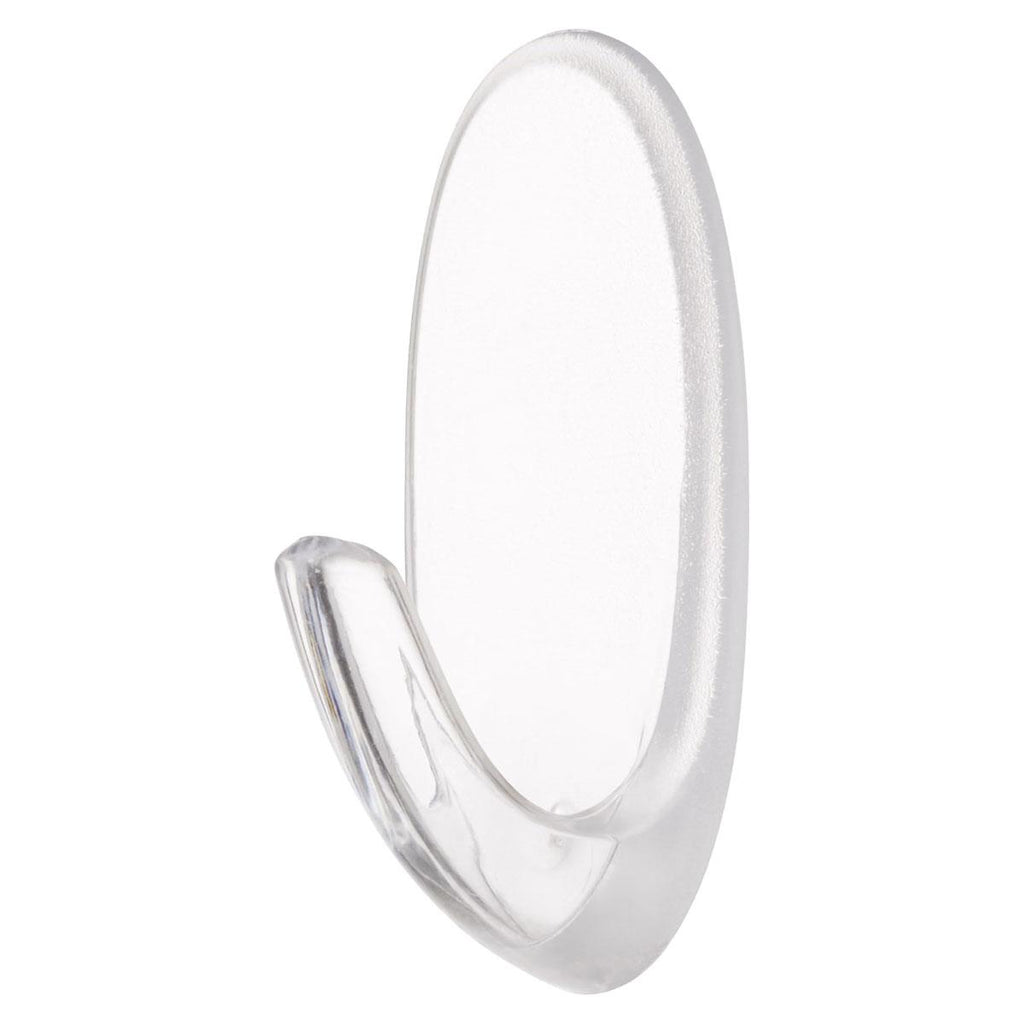 3M Command Small Hooks Clear 2 Hooks with 4 Adhesive Strips 450g Holding Power Indoor Wall Mount