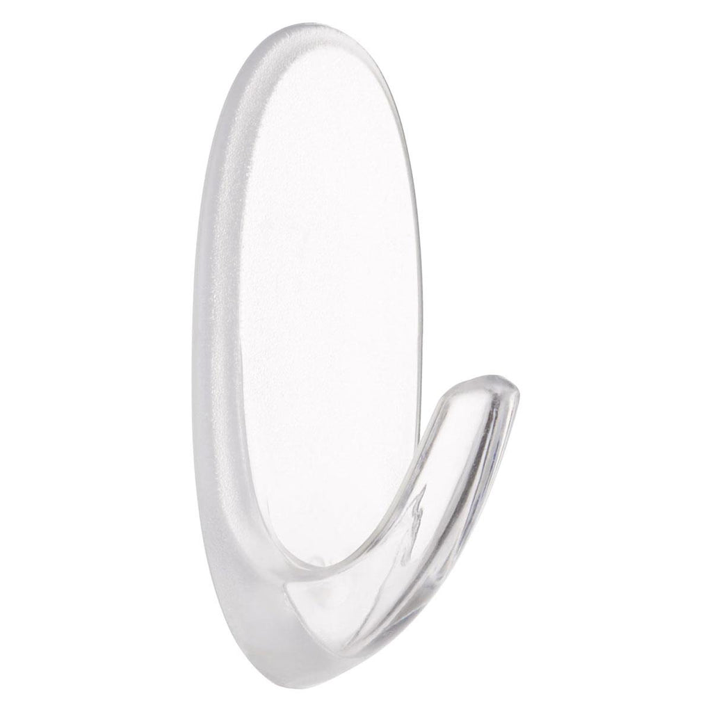 3M Command Small Hooks Clear 2 Hooks with 4 Adhesive Strips 450g Holding Power Indoor Wall Mount