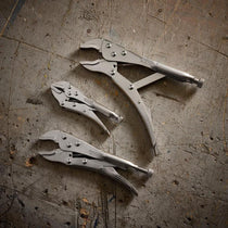 Draper Curved Jaw Self Grip Pliers Set 140mm 185mm And 220mm - 3 Piece