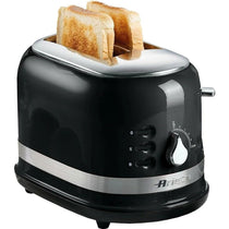 Ariete Moderna 2 Slice Toaster With Cooking Defrosting Reheating Stainless Steel 815W - Black