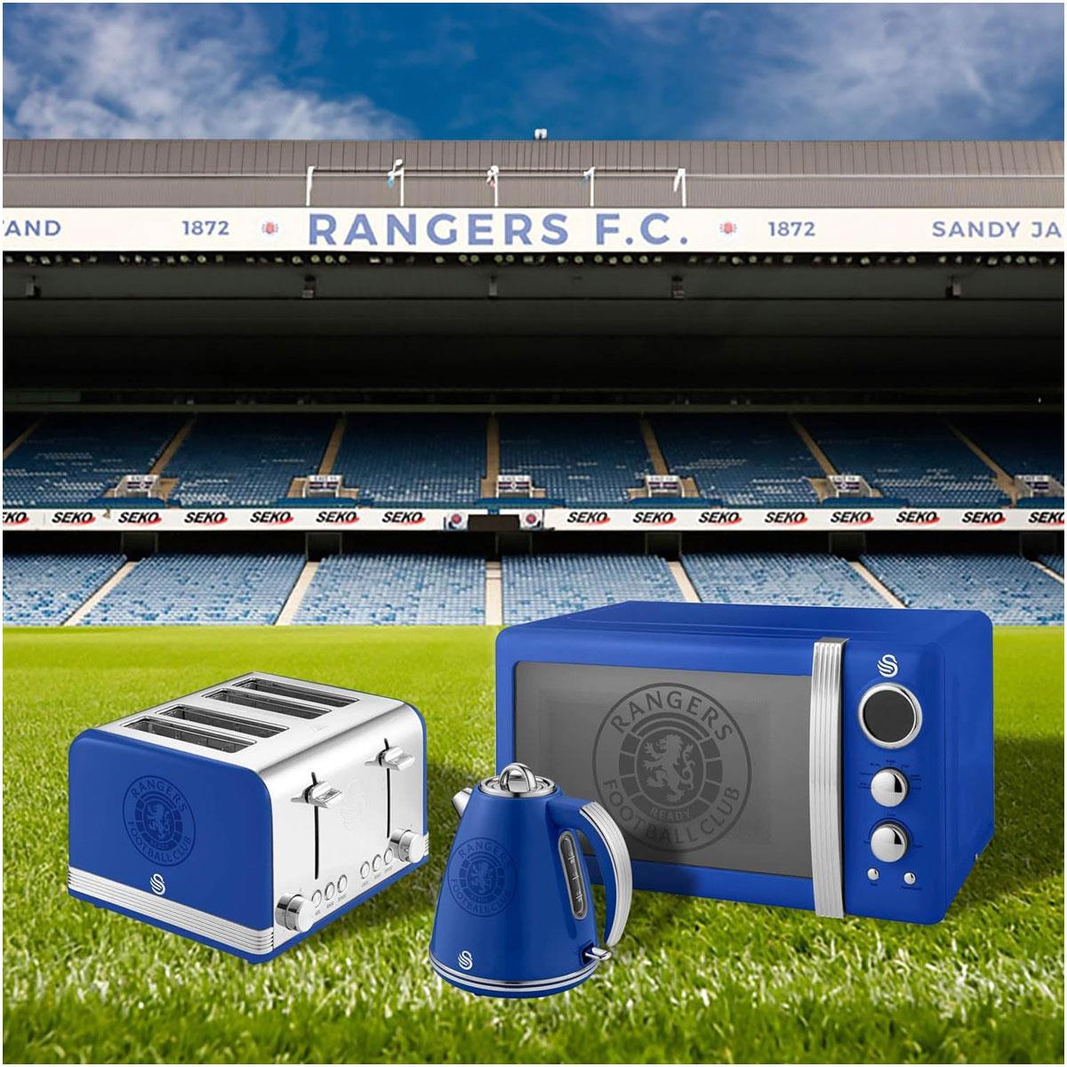 Swan Rangers Retro 4 Slice Toaster 1600W - Blue