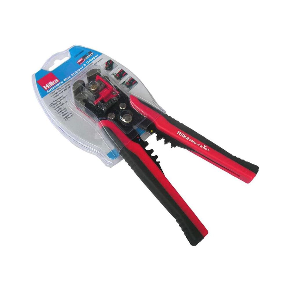 Hilka Tools Automatic Wire Stripper And Crimper - Red And Black Secondary image