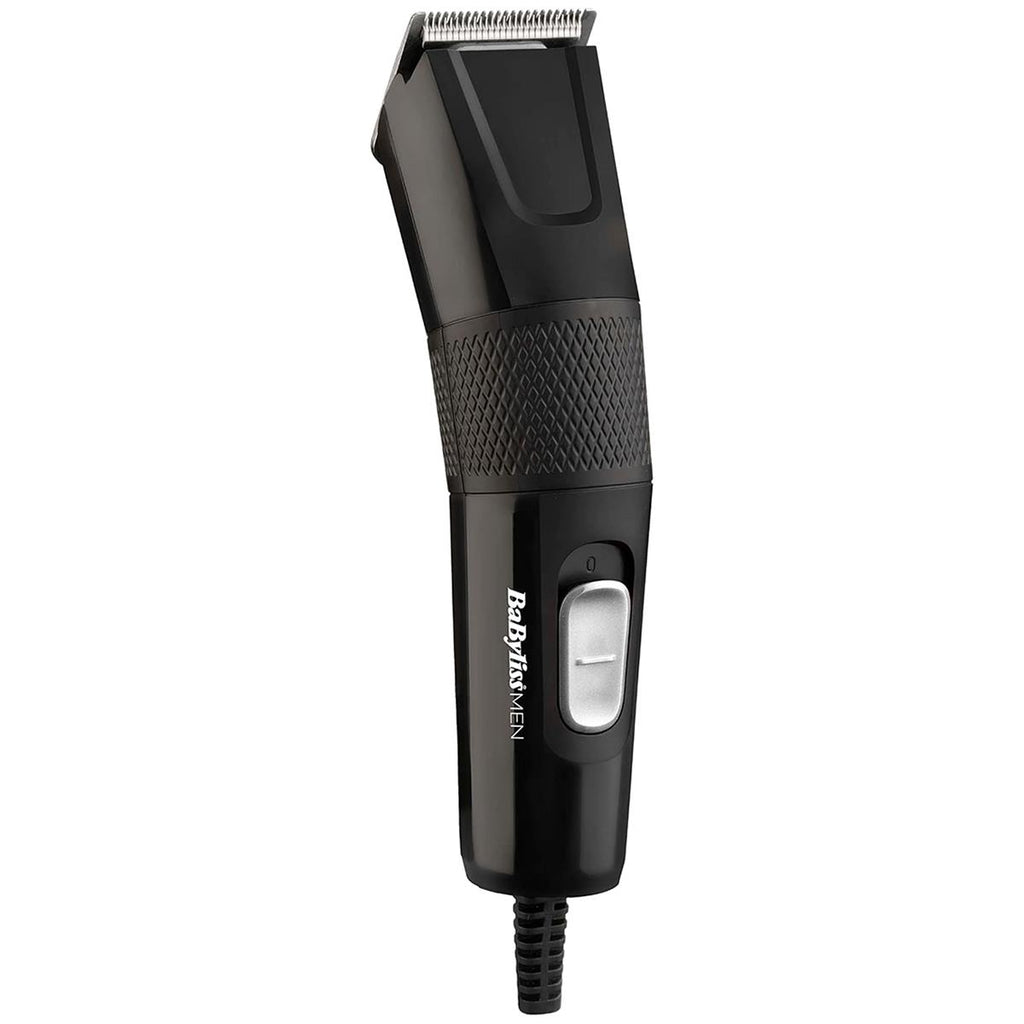 Babyliss Men Precision Power Mains Hair Clipper With 8 Cutting Guides - Black