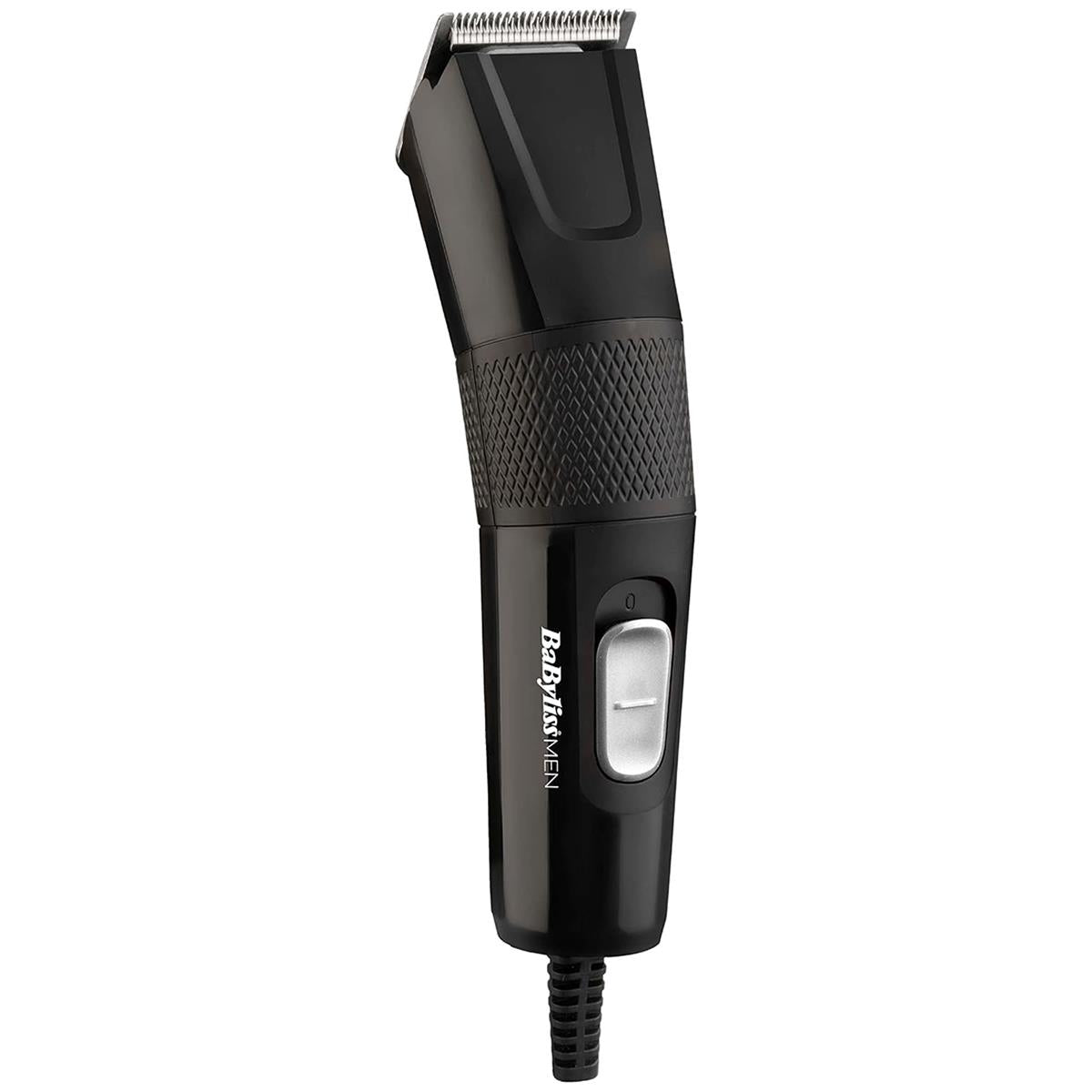 Babyliss Men Precision Power Mains Hair Clipper With 8 Cutting Guides - Black