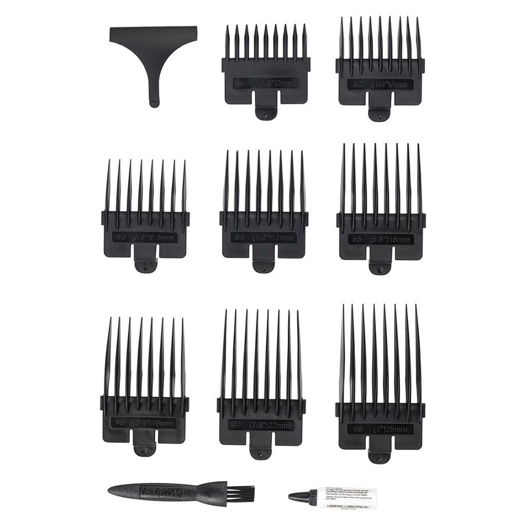 Babyliss Men Precision Power Mains Hair Clipper With 8 Cutting Guides - Black