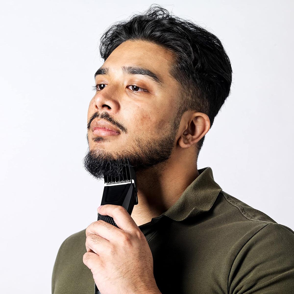 Babyliss Men Precision Power Mains Hair Clipper With 8 Cutting Guides - Black
