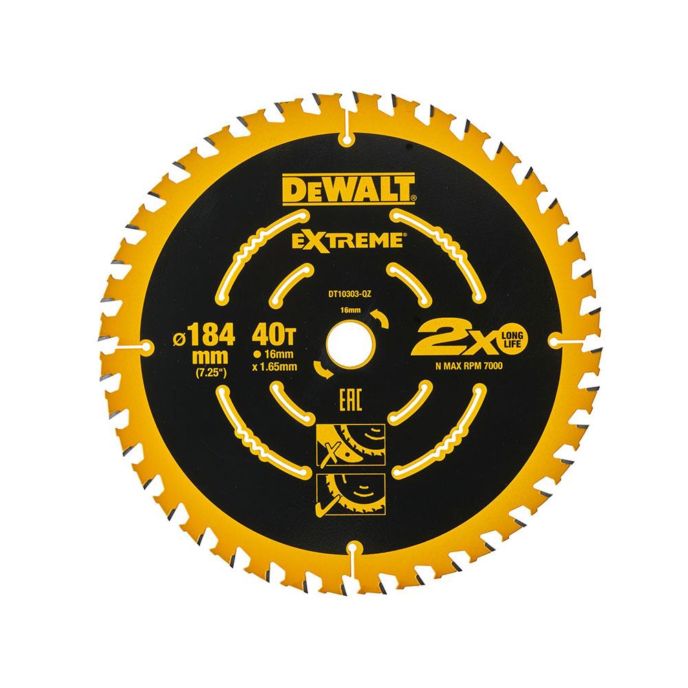 Dewalt 184mm 40T Extreme Framing Circular Saw Blade Secondary image