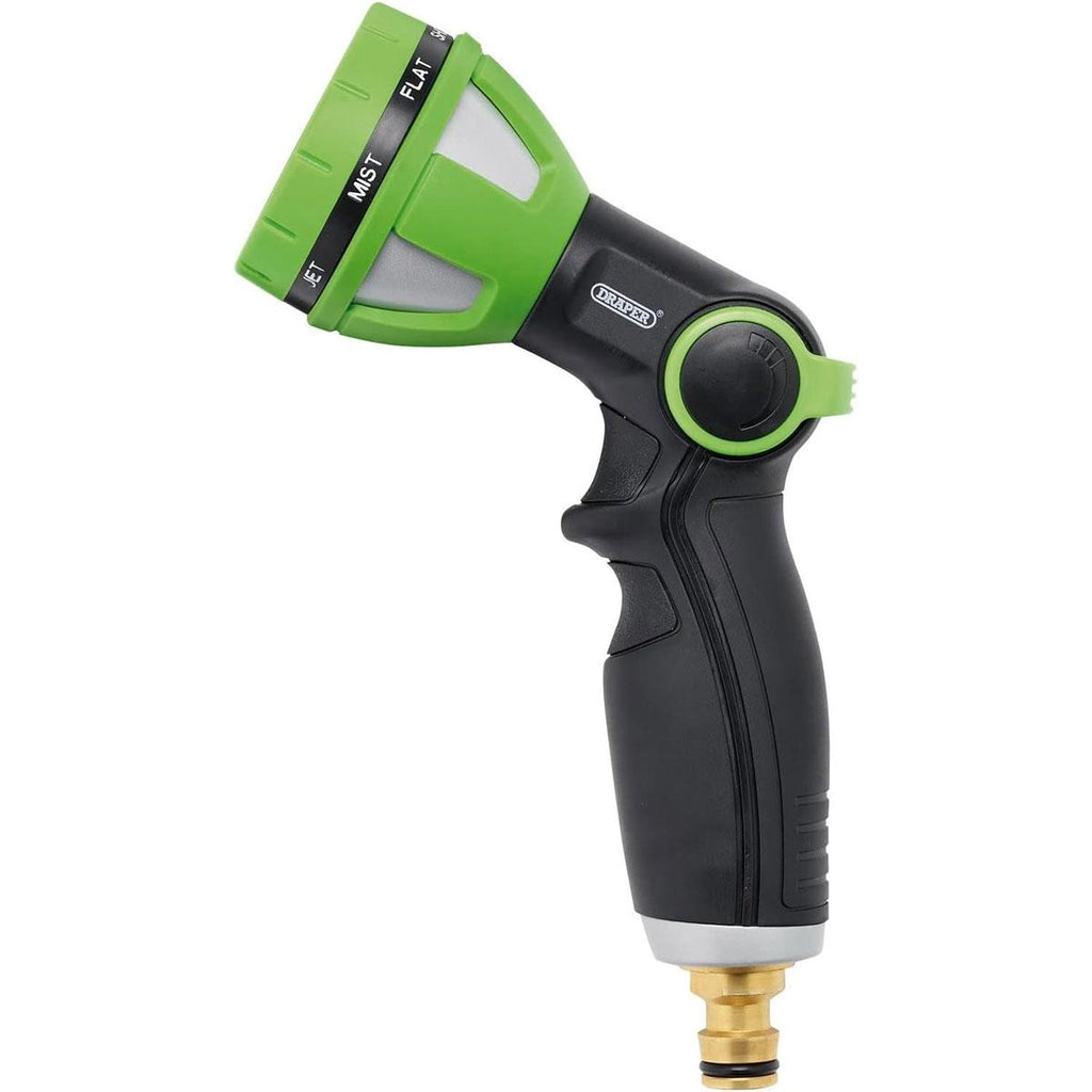 Draper 8 Pattern Spray Gun With Thumb Control - Green