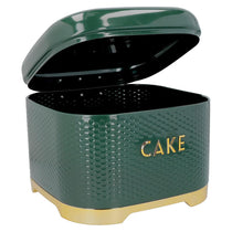 KitchenCraft Lovello Textured Cake Tin - Hunter Green/Gold
