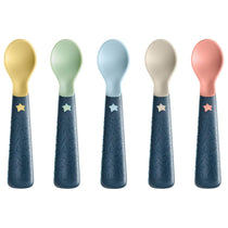 Tommee Tippee Easigrip Self-Feeding Weaning Spoons Chunky Handles 6M+ 5 Pack - Multicolour