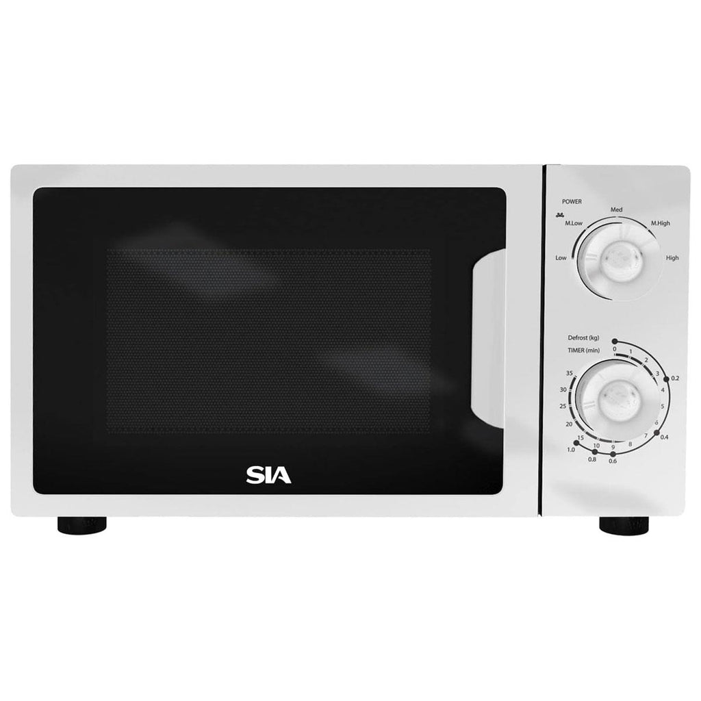 SIA Freestanding Microwave With 5 Power Levels 700W 20 Liters - White