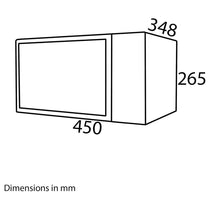 SIA Freestanding Microwave With 5 Power Levels 700W 20 Liters - White