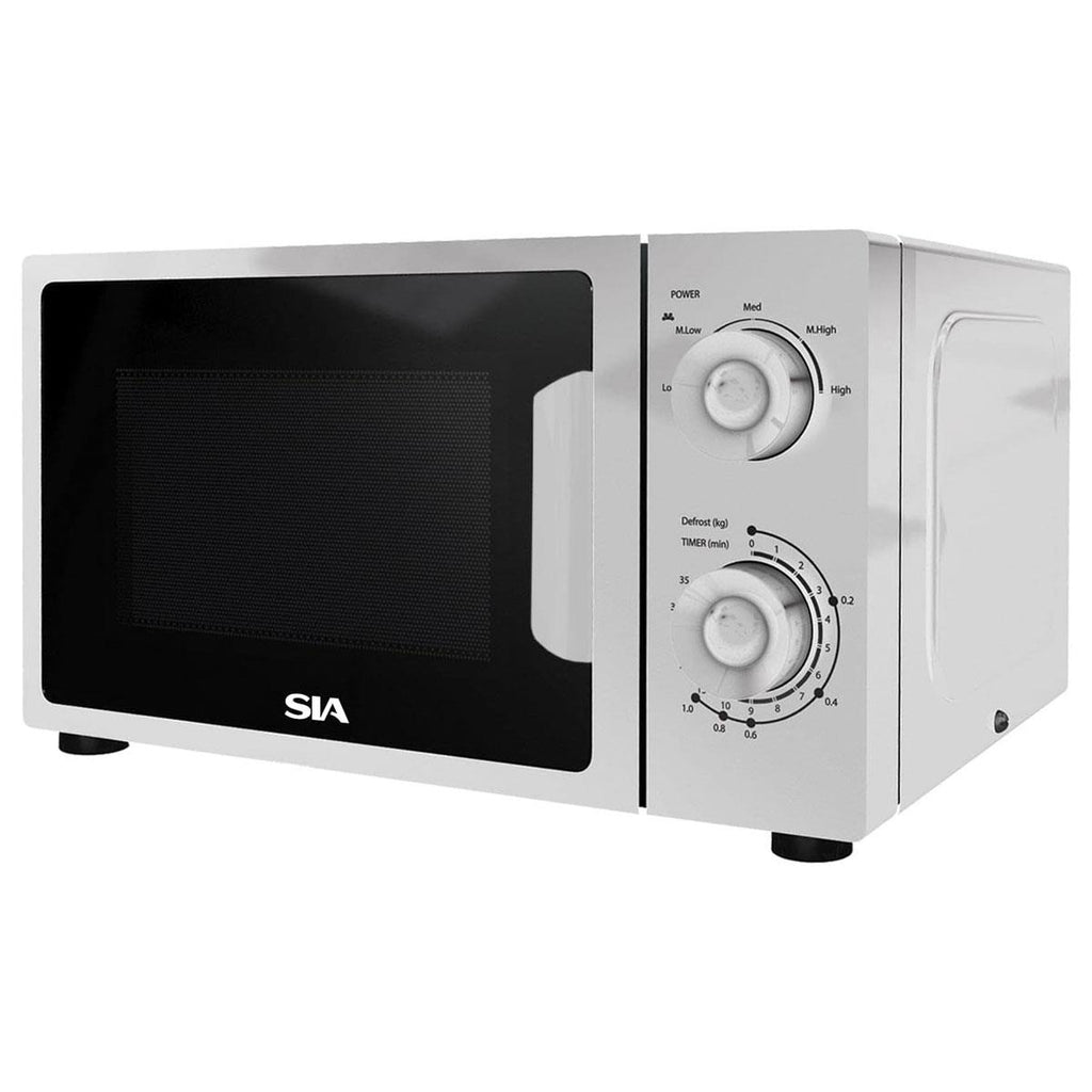 SIA Freestanding Microwave With 5 Power Levels 700W 20 Liters - White