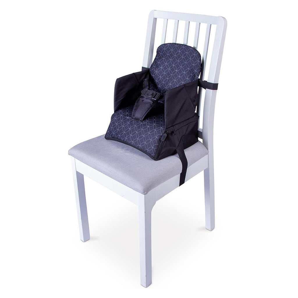 Red Kite Travel Booster Seat Soft And Comfortable With Storage Pocket Carry Handles - Grey