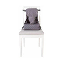 Red Kite Travel Booster Seat Soft And Comfortable With Storage Pocket Carry Handles - Grey