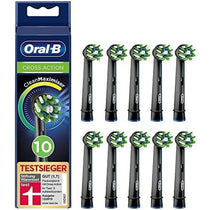 Oral-B CrossAction CleanMaximser Electric Toothbrush Head Black - 10 Pack