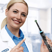 Oral-B CrossAction CleanMaximser Electric Toothbrush Head Black - 10 Pack