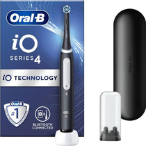 Oral-B iO4 Electric Toothbrush With 1 Toothbrush Head And Travel Case - Black