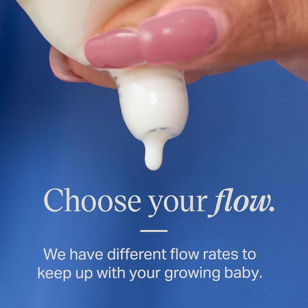 Tommee Tippee Close To Nature Anti-Colic Baby Bottle Medium Flow Teats 3+ Months - 2 Pack