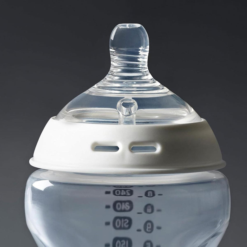 Tommee Tippee Close To Nature Anti-Colic Baby Bottle Medium Flow Teats 3+ Months - 2 Pack