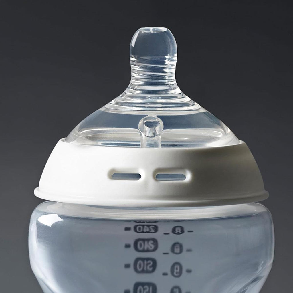 Tommee Tippee Close To Nature Anti-Colic Baby Bottle Vari Flow Teats 0+ Months - 2 Pack
