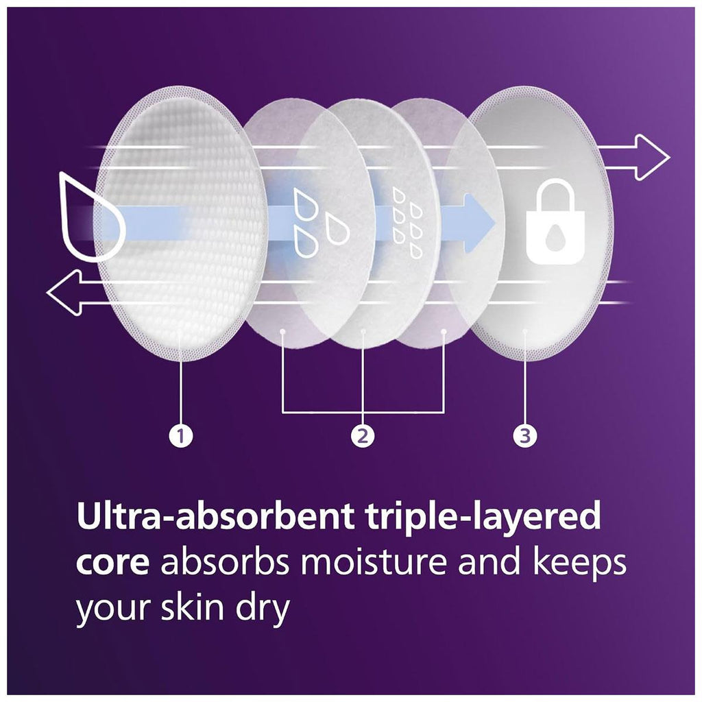 Philips Avent Disposable Breast Pads For Maximum Comfort 24 Piece - Transparent