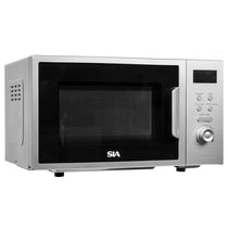 SIA Digital Freestanding Microwave 5 Power Levels 700W 20 Liters - Silver