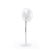 Daewoo 16 Inch Oscillating Pedestal Fan With 3 Speed Settings Adjustable Height - White -COL1648