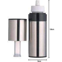 KitchenCraft MasterClass Oil Mist Sprayer Bottle Stainless Steel Pump Action 150ml - Silver