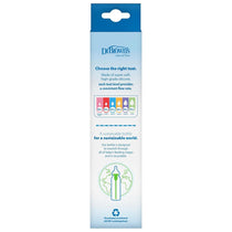 Dr Brown Natural Flow Options+ Anti-Colic Baby Feeding Bottle With Level 1 Teat Narrow Neck 250ml - 1 Pack