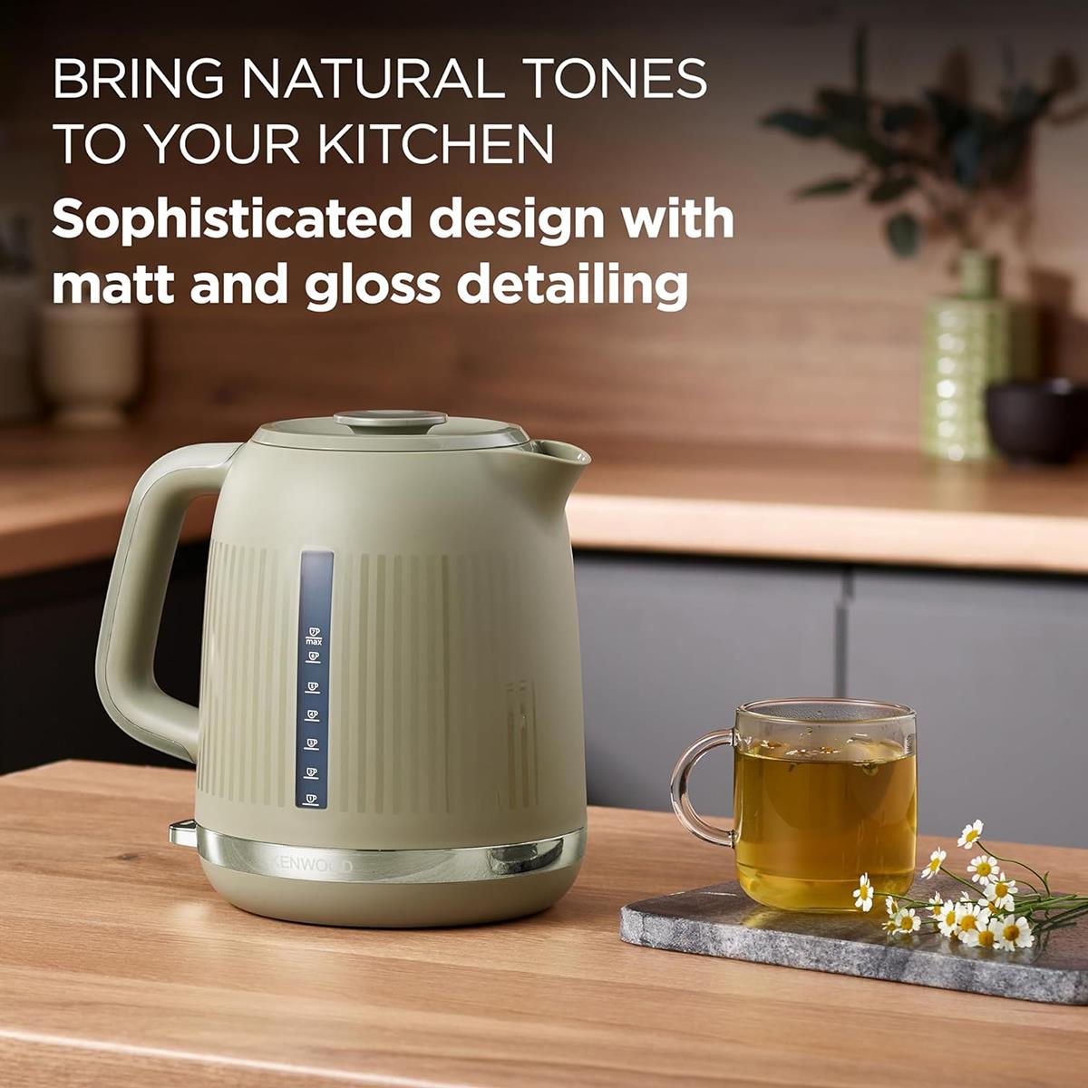 Kenwood Dusk Electric Kettle 3000W 1.7 Litres - Olive Green