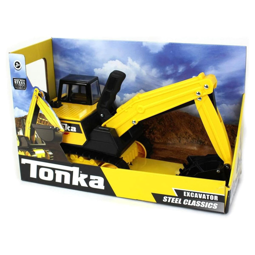 Tonka Steel Classics Mighty Excavator Kids Construction Toys - Yellow/Black