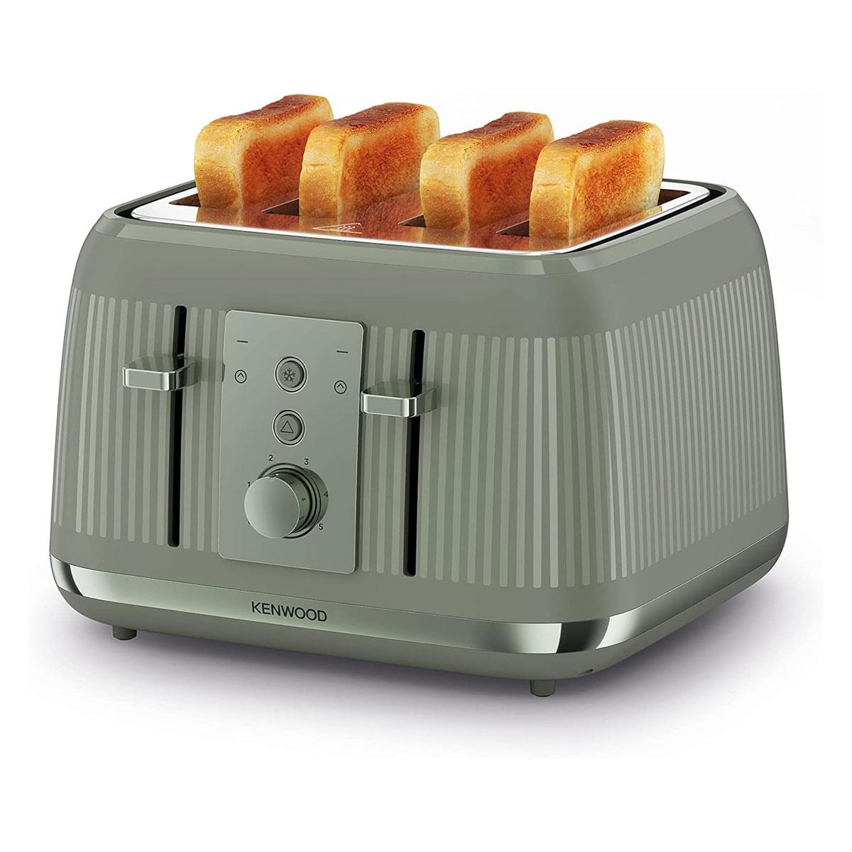 Kenwood Dusk 4 Slice Toaster With 5 Browning Settings 1800W - Olive Green