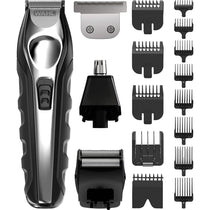 Wahl Trimmer Kit Total Groom 8 In 1 Hair Face And Body Grooming With 4 Interchangeable Heads - Black