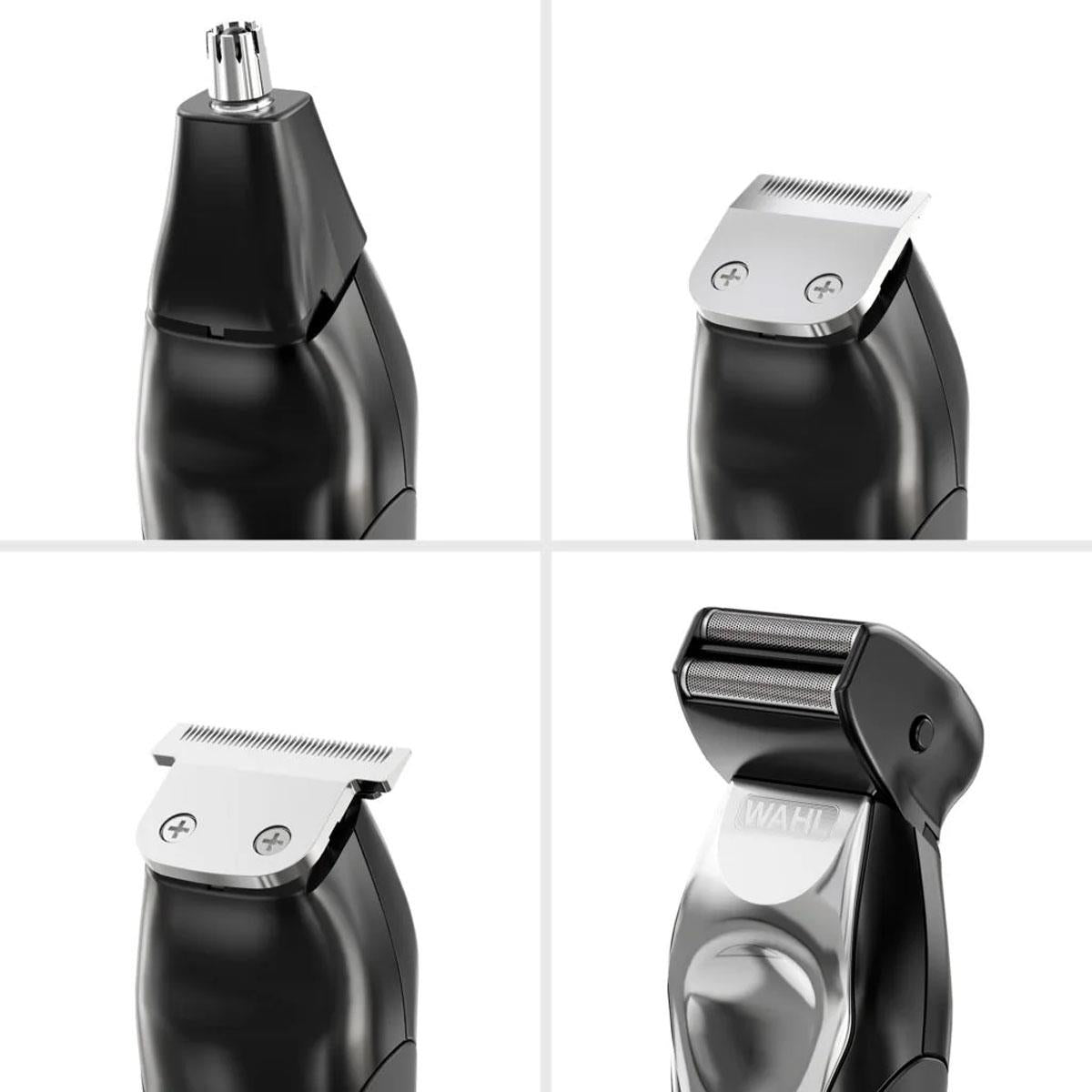 Wahl Trimmer Kit Total Groom 8 In 1 Hair Face And Body Grooming With 4 Interchangeable Heads - Black