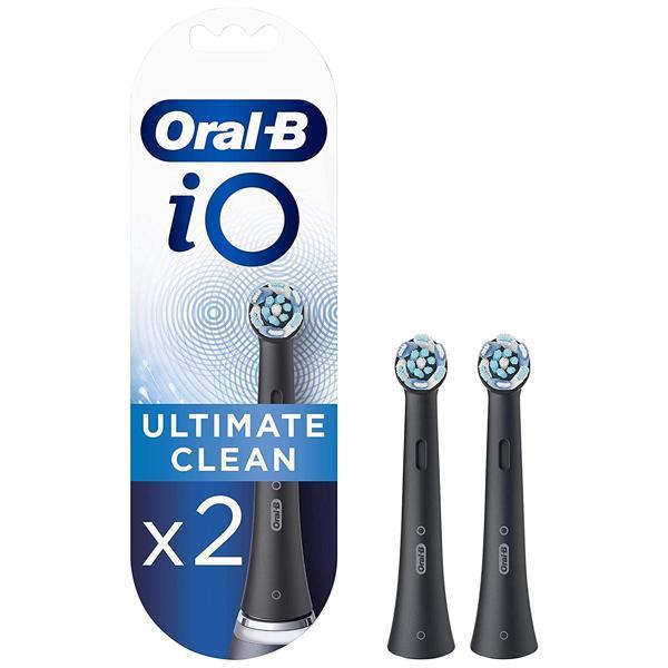 Oral-B iO Ultimate Reinigung Cleaning Toothbrush Heads 2 Pack - Black