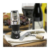 Vinturi Red Wine Aerator Christmas Gift Set With No-Drip Stand 750ml - Black