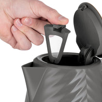 Russell Hobbs Groove Electric Kettle With Perfect Pour 3000W 1.7 Liter - Grey