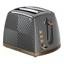 Russell Hobbs Groove 2 Slice Toaster With Frozen Cancel And Reheat Settings 850W - Grey