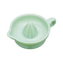 KitchenCraft Serenity Milk Glass Lemon Squeezer/Citrus Juicer - Jade Green