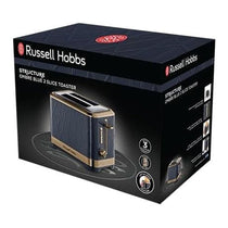 Russell Hobbs Structure 2 Slice Toaster Stainless Steel 1050W - Ombre Blue