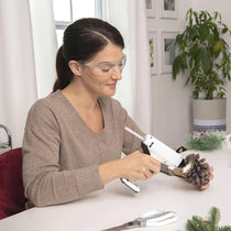 Black & Decker 3.6V Cordless Glue Gun Built-In LED - White