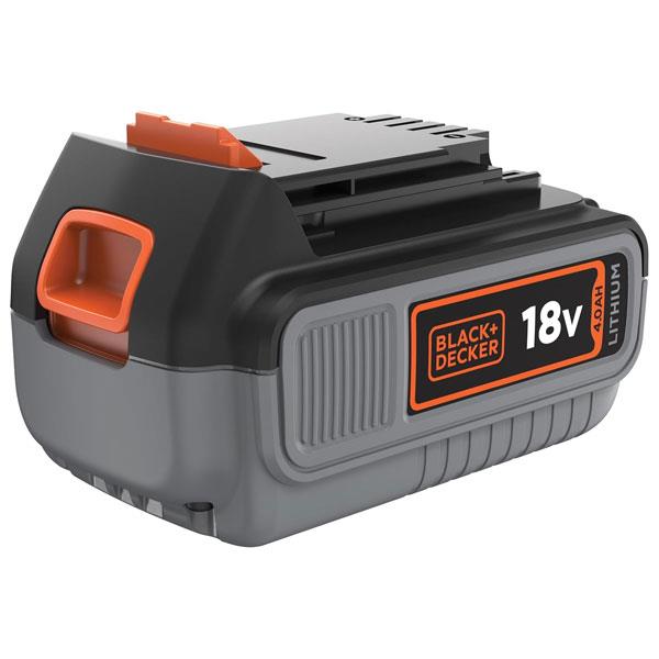 Black & Decker 18V 4.0 Ah Lithium Ion Battery Pack - Black