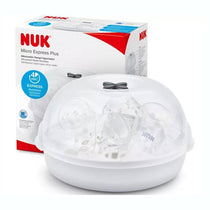 NUK Micro Express Plus Microwave Bottle Steriliser - White/Clear
