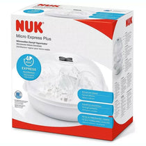 NUK Micro Express Plus Microwave Bottle Steriliser - White/Clear