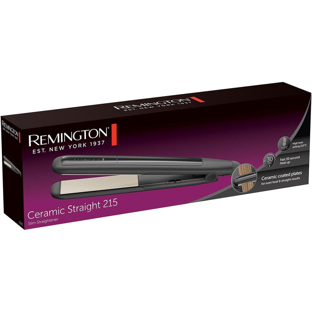 Remington 215 Slim Ceramic Hair Straightener 110mm Floating Plates - Black
