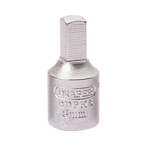 Draper Square Drain Plug Key 3/8 Inch Square Drive 8mm Chrome Vanadium Steel - Silver