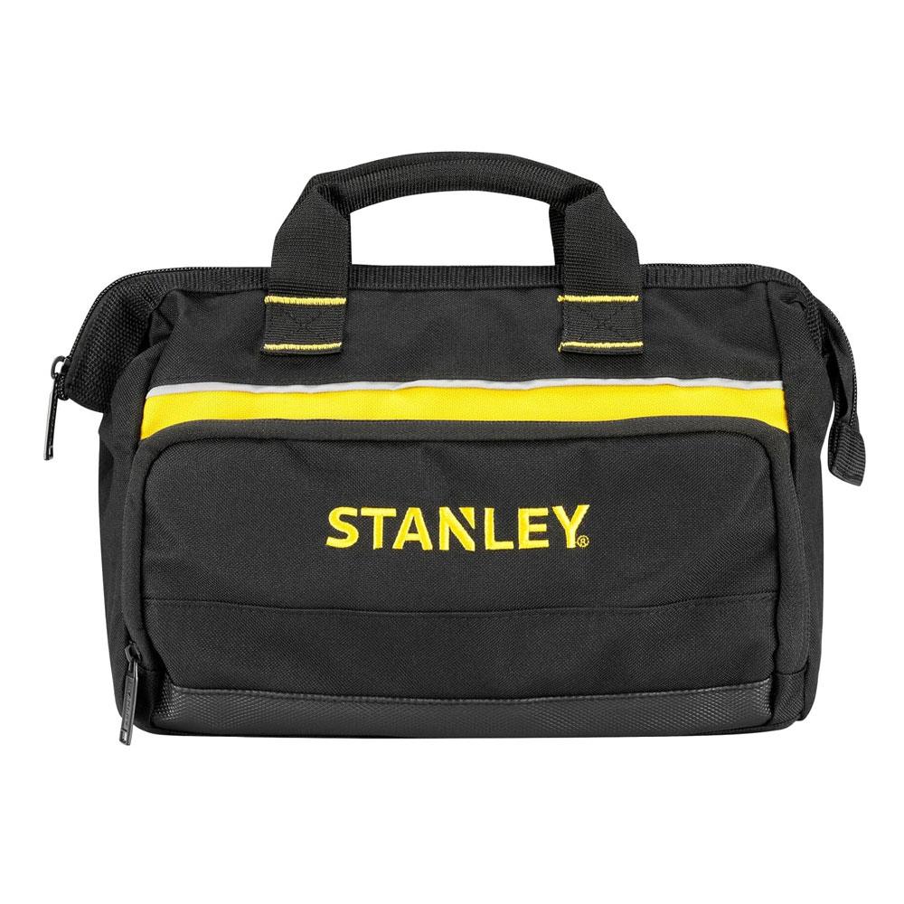 Stanley STA193330 Tool Bag 30cm x 25cm x 13cm With 8 Interior 2 Exterior Pockets And Reinfored Base - Yellow/Black