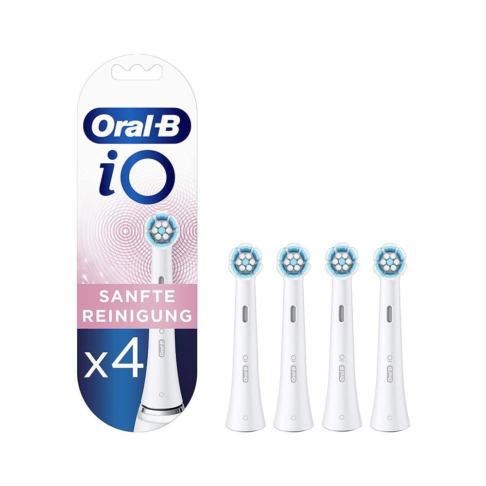 Oral-B iO Gentle Care Cleaning Electric Toothbrush Heads White - 4 Pack